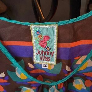 Rare Johnny Was Silk Shirt